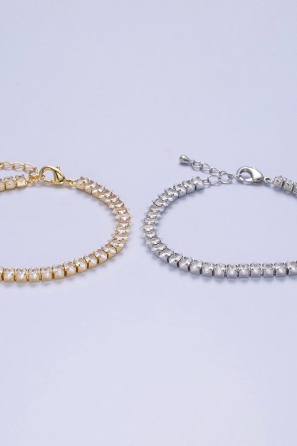 7" Marquise Tennis Chain Bracelet | WA-905